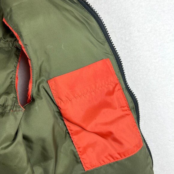 Gap Kids Orange Full Zip Insulated Sienna Thick Puffer Vest Jacket Size XS - Picture 9 of 13